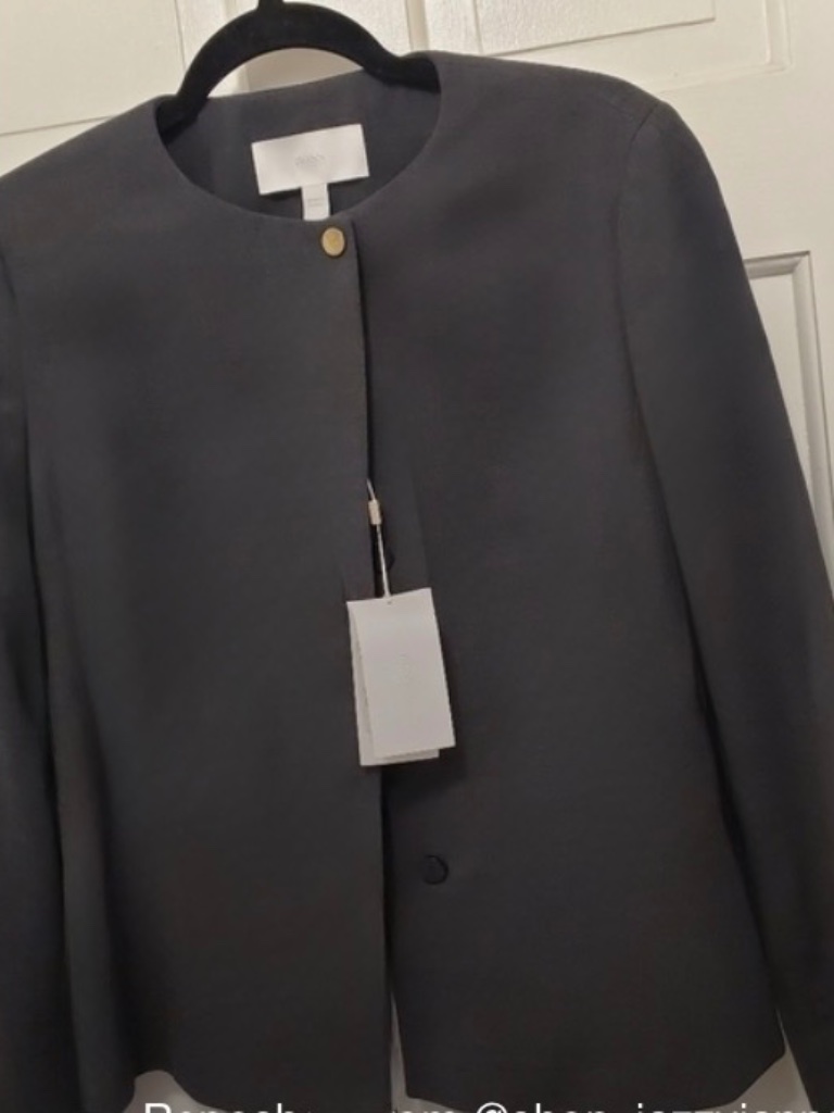 Nwt Hugo Boss Gray Wool Lined Blazer Size 8, Business, $105 (Retail $357.00)